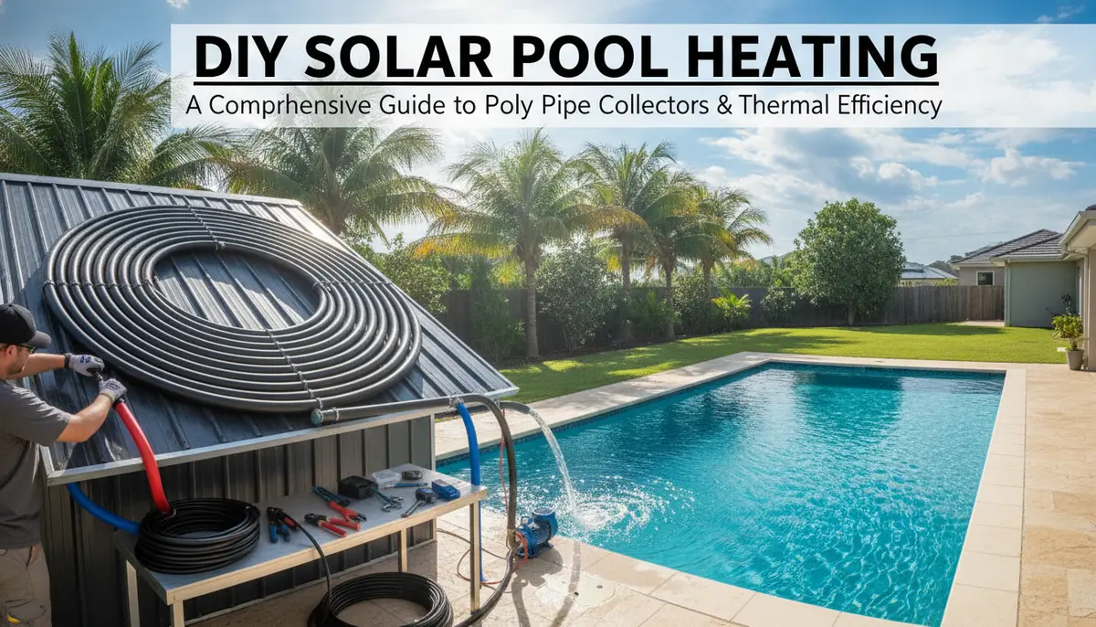 DIY Solar Pool Heating: A Comprehensive Guide to Poly Pipe Collectors and Thermal Efficiency visual summary