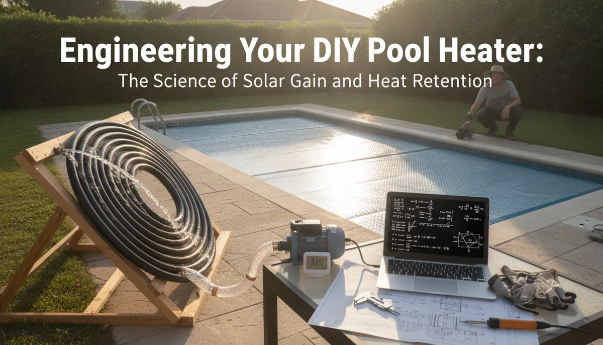 Engineering Your DIY Pool Heater: The Science of Solar Gain and Heat Retention visual summary