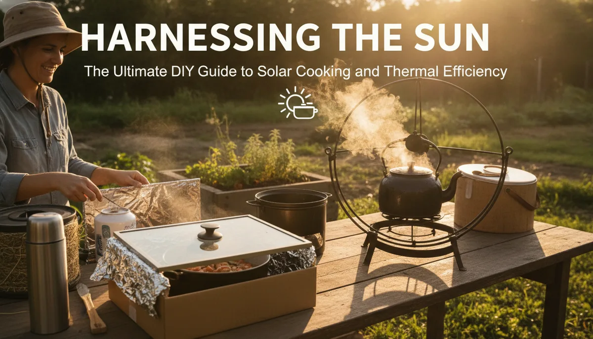 Harnessing the Sun: The Ultimate DIY Guide to Solar Cooking and Thermal Efficiency visual summary