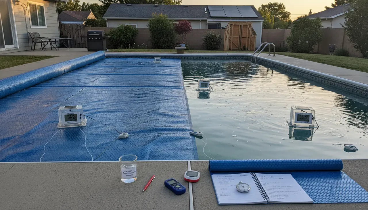 Liquid Solar Pool Cover vs Blanket: Heat Retention Data for DIYers visual summary