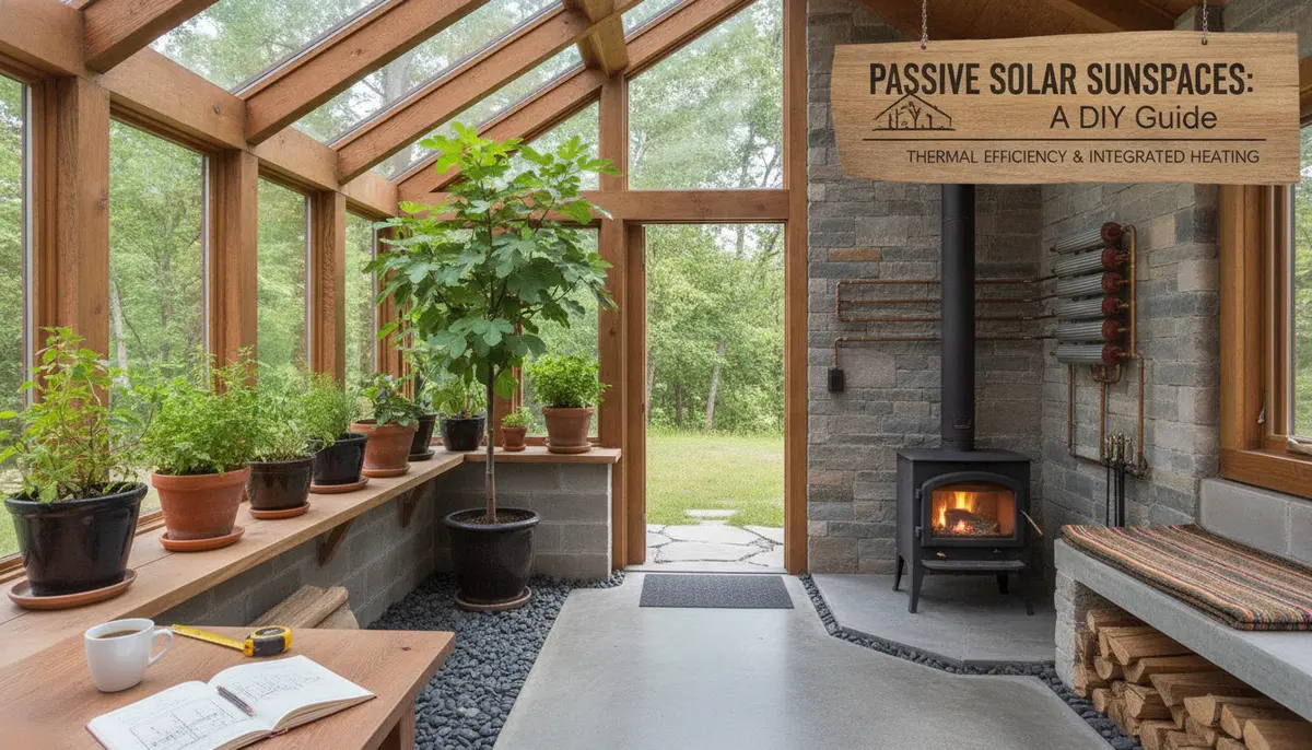 Passive Solar Sunspaces: A DIY Guide to Thermal Efficiency and Integrated Heating visual summary