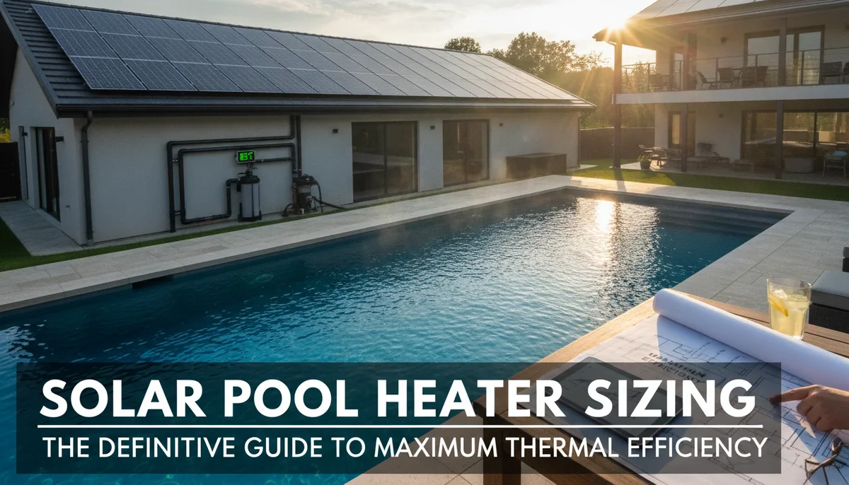 Solar Pool Heater Sizing: The Definitive Guide to Maximum Thermal Efficiency visual summary