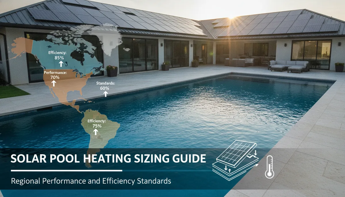 Solar Pool Heating Sizing Guide: Regional Performance and Efficiency Standards visual summary