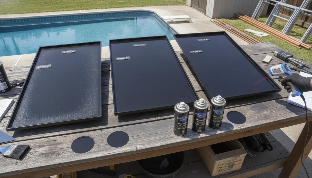 The Best UV-Resistant Flat Black Spray Paint for Solar Collectors visual summary