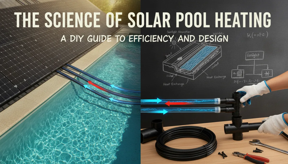 The Science of Solar Pool Heating: A DIY Guide to Efficiency and Design visual summary